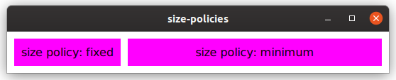 Fixed vs. Minimum size policy