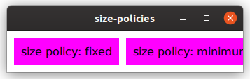 Fixed vs. Minimum size policy